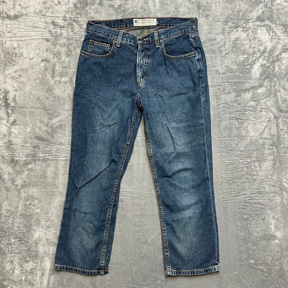 American‎ Eagle Outfitters Straight Jeans Men's Size 6 Blue Denim